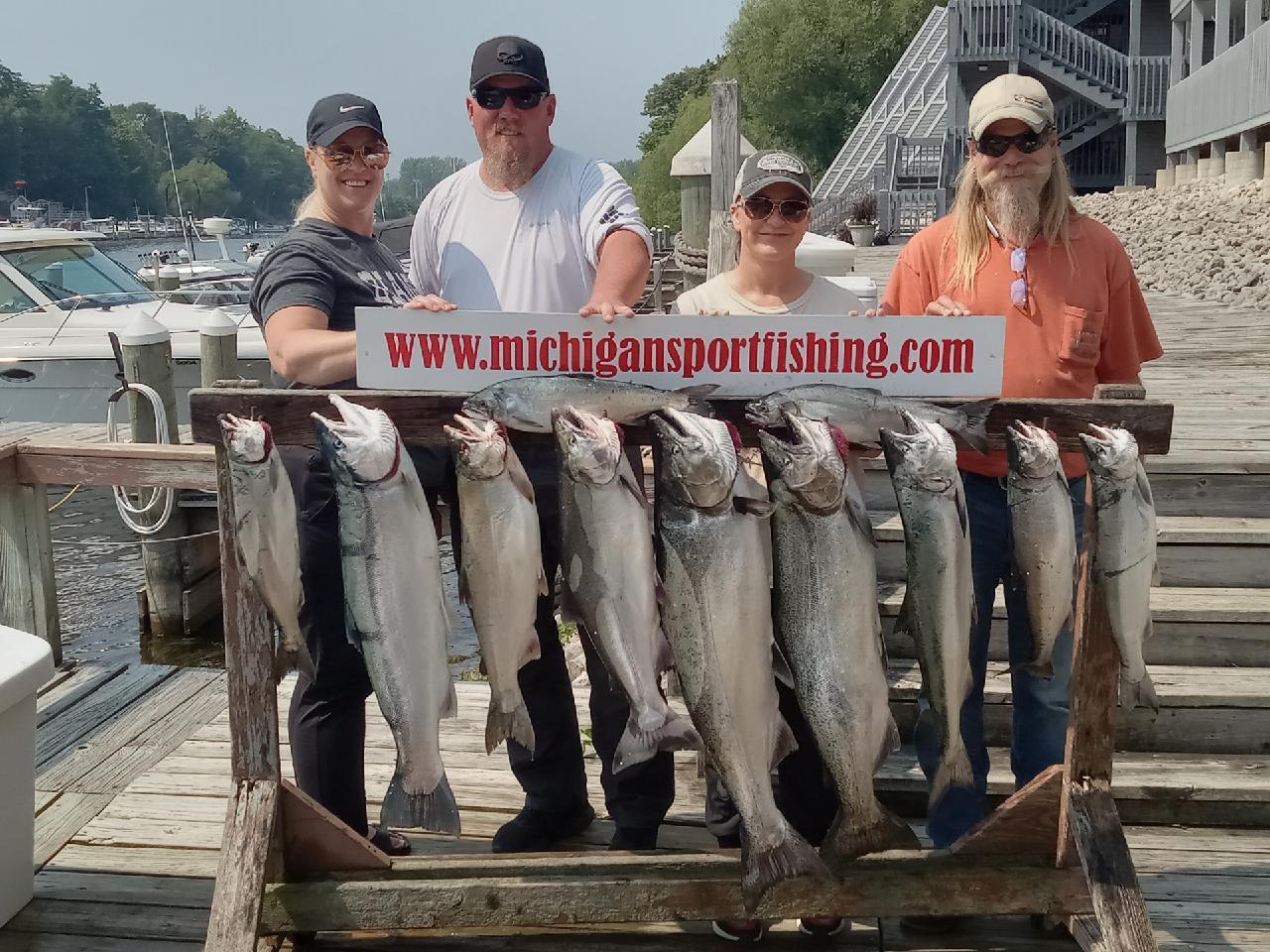 Lake Michigan Salmon Fishing